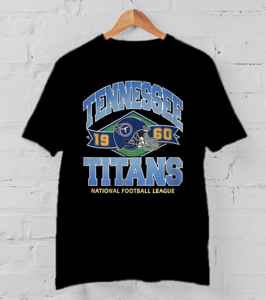 Tennessee Titans 1960 National Football League Helmet Emblem T-Shirt