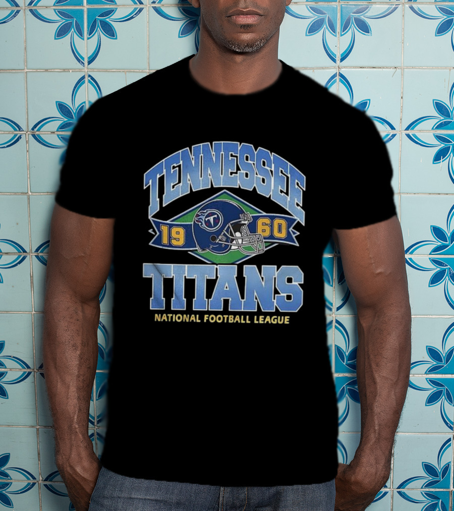 Tennessee Titans 1960 National Football League Helmet Emblem T-Shirt