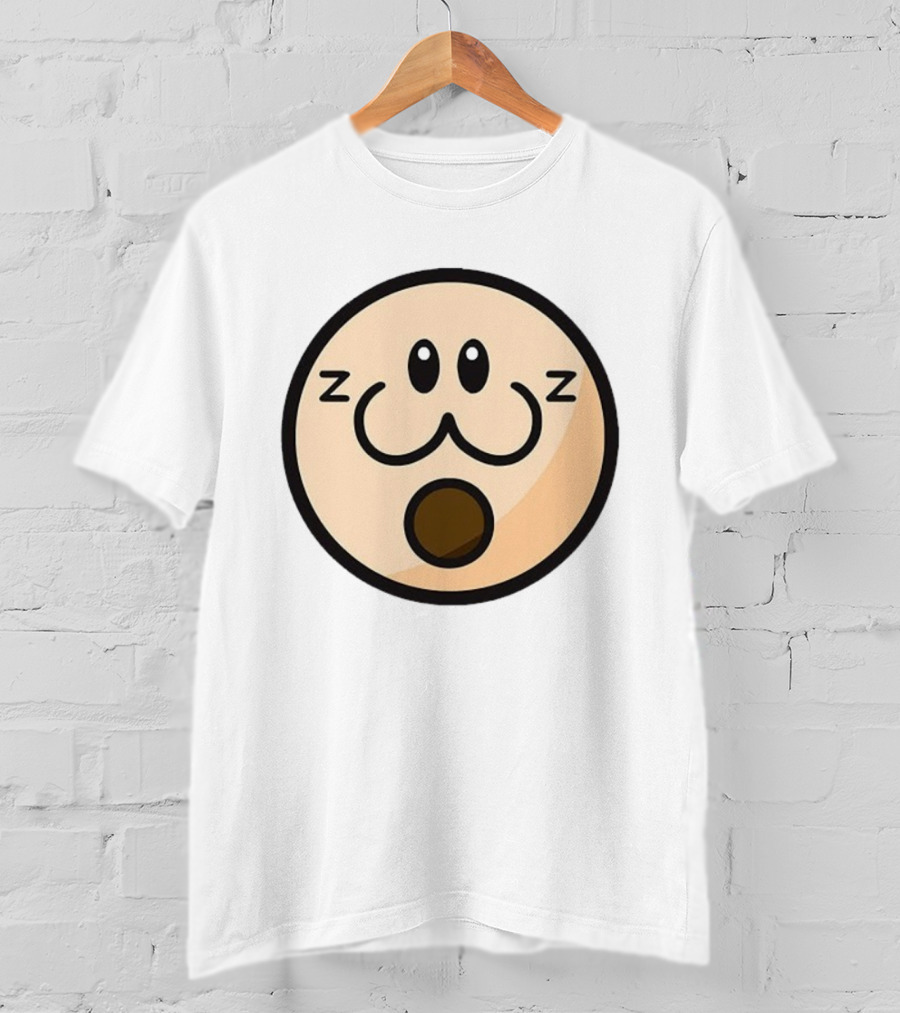 Haminations Sleepy Face Expression ZZZ Cute Cartoon Head T-Shirt