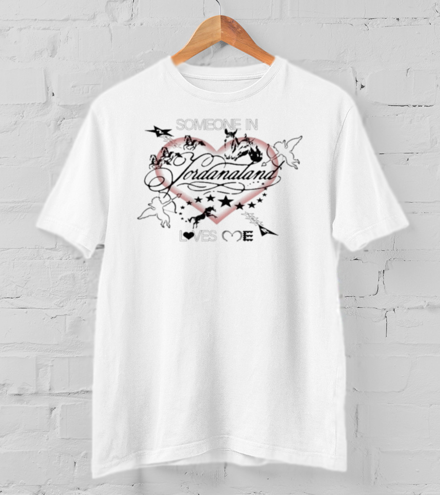 Jordana Someone In Jordanaland Loves Me Heart Stars T-Shirt