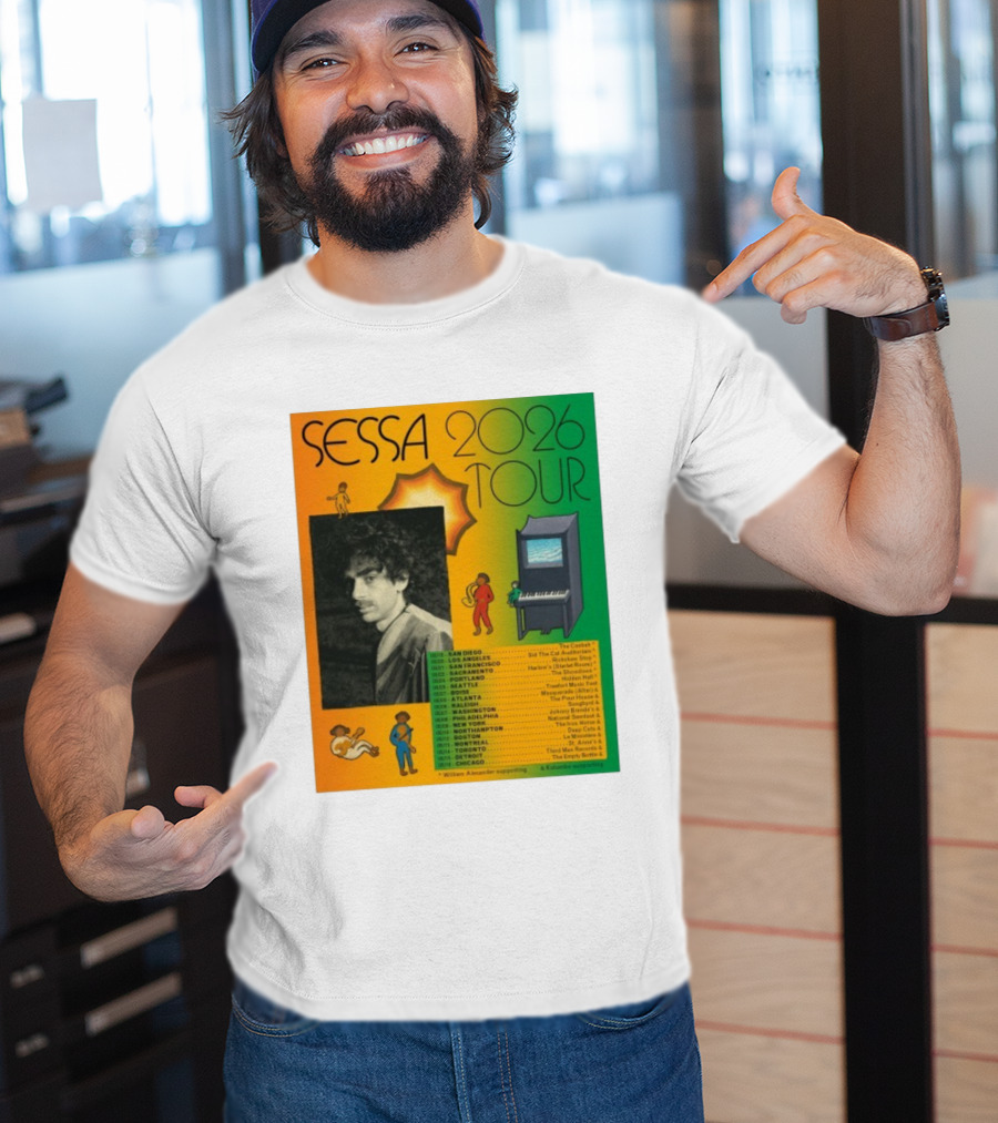 Sessa 2026 Tour USA & Canada Dates Featuring San Diego New York Montreal Chicago T-Shirt
