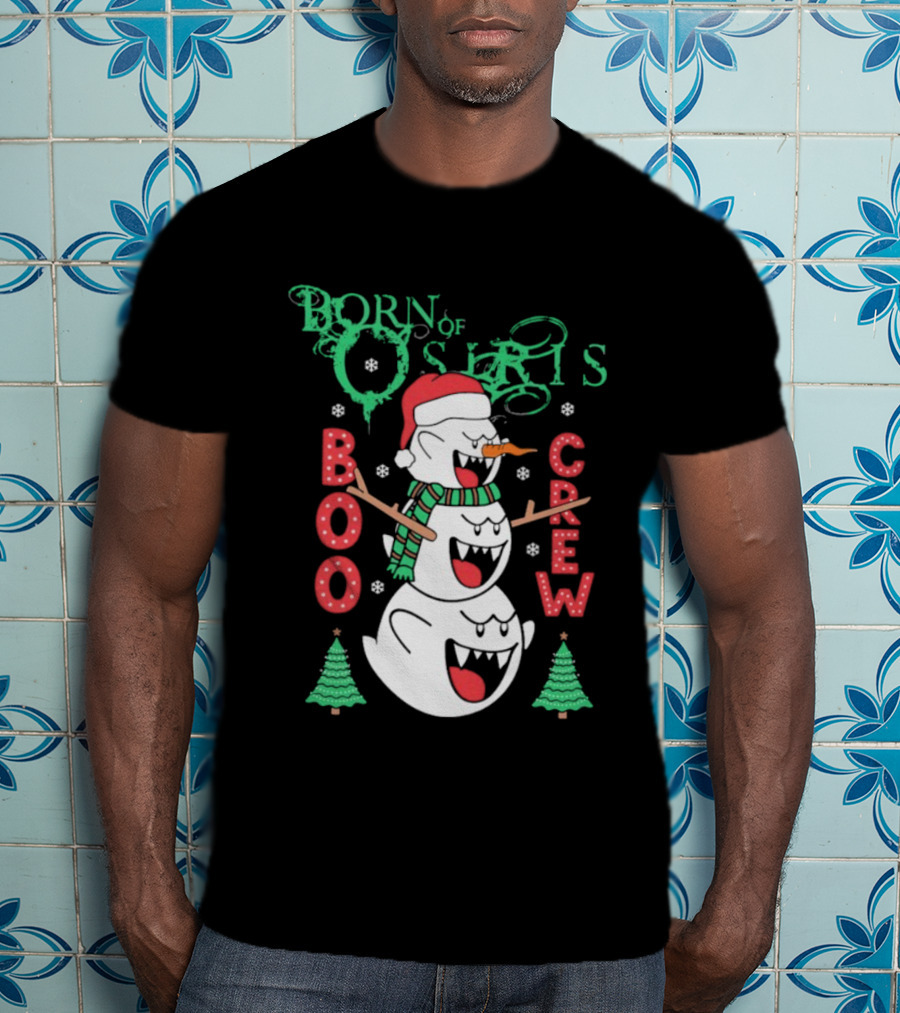 Born Of Osiris Boo Crew Christmas Snowman T-Shirt