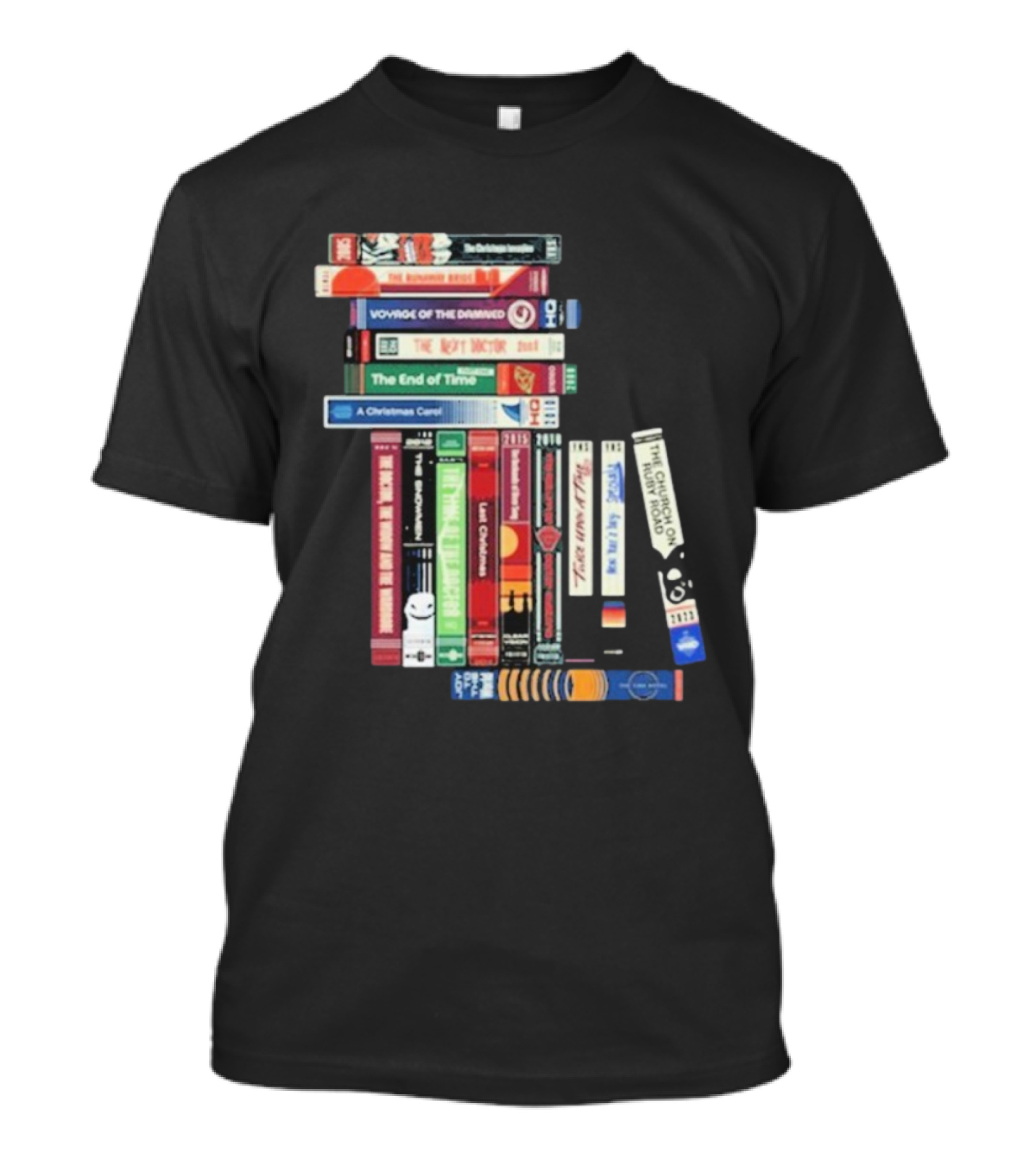 Doctor Who Voyage Of The Damned The Next Doctor End Of Time Christmas Carol Classic VHS Collection T-Shirt