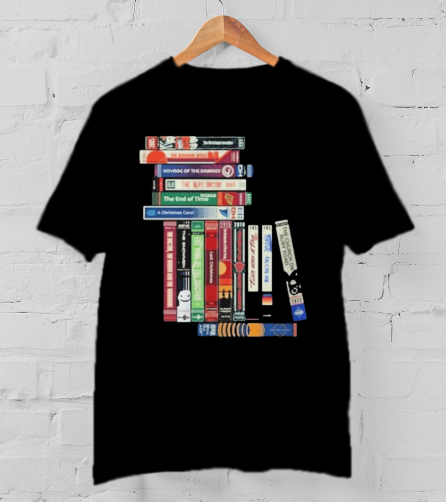Doctor Who Voyage Of The Damned The Next Doctor End Of Time Christmas Carol Classic VHS Collection T-Shirt