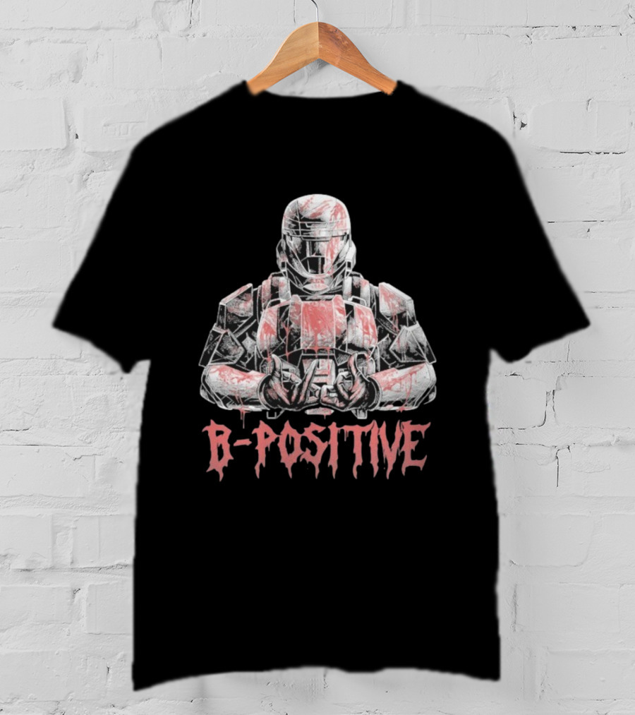 Halo Wars B Positive Spartan Armor Blood Theme T-Shirt