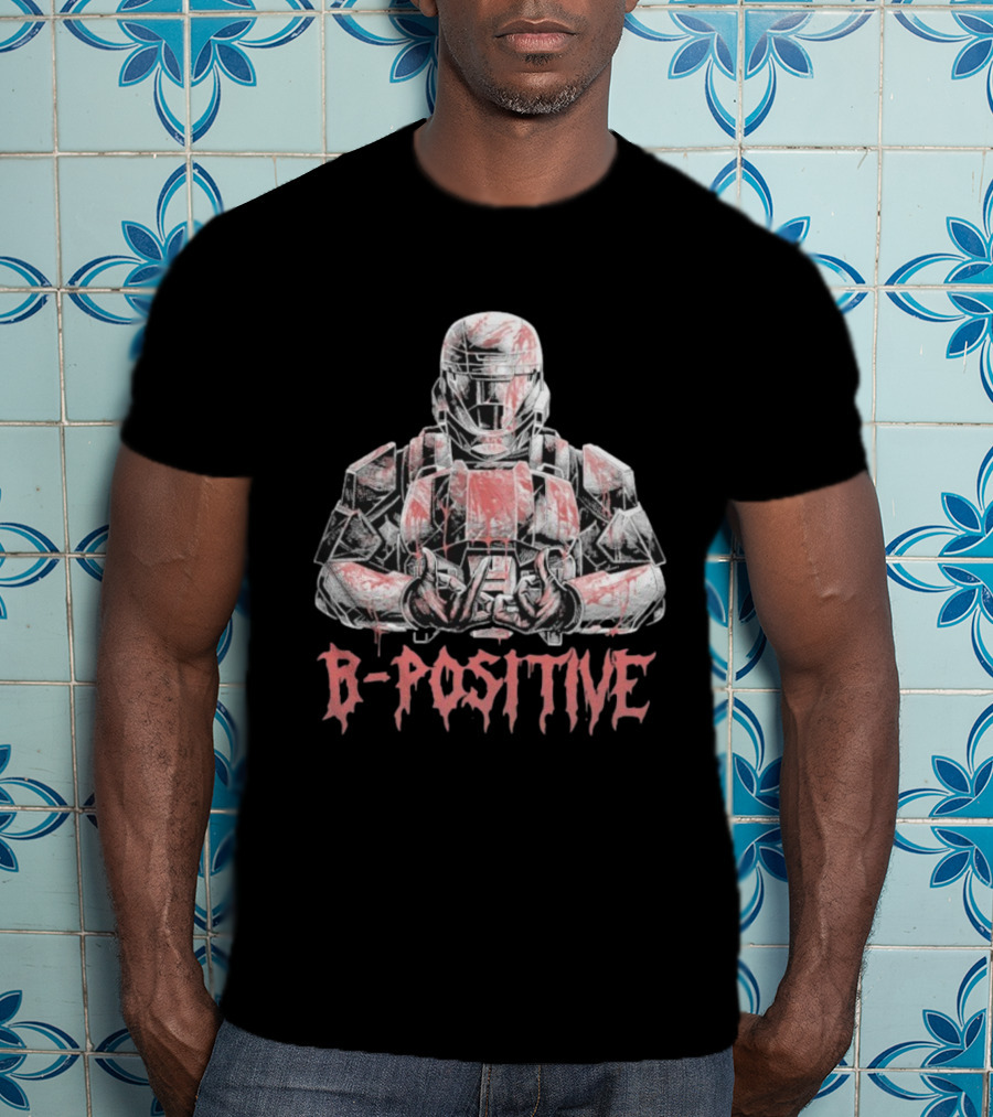 Halo Wars B Positive Spartan Armor Blood Theme T-Shirt
