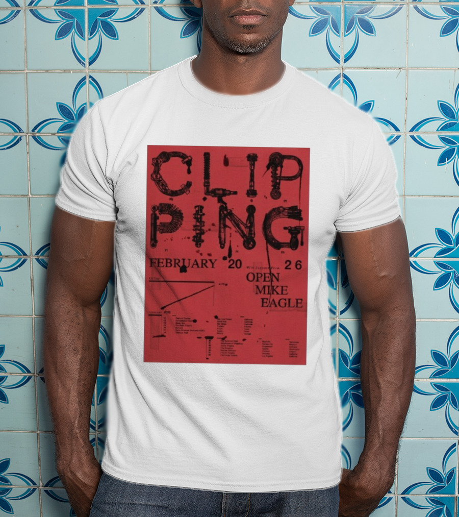 Clipping Open Mike Eagle February 2026 Tour USA With Special Guest T-Shirt