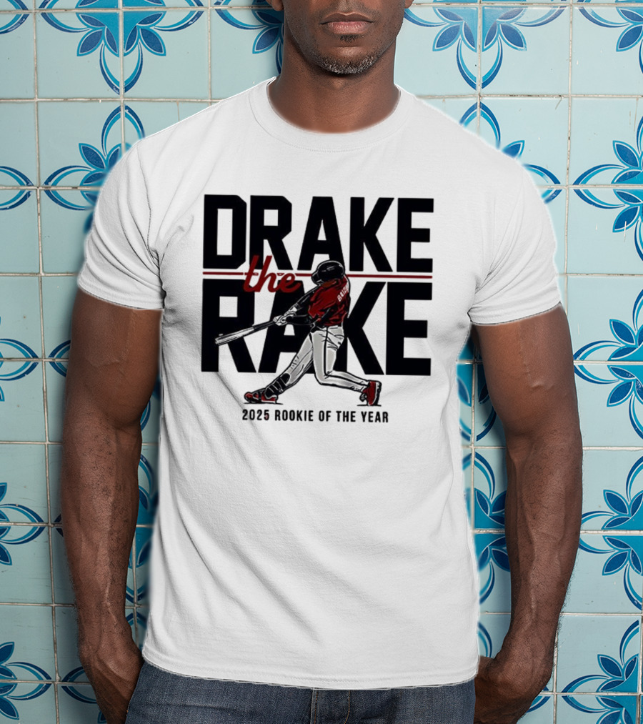 Drake The Rake 2025 Rookie Of The Year Atlanta Braves Baseball T-Shirt