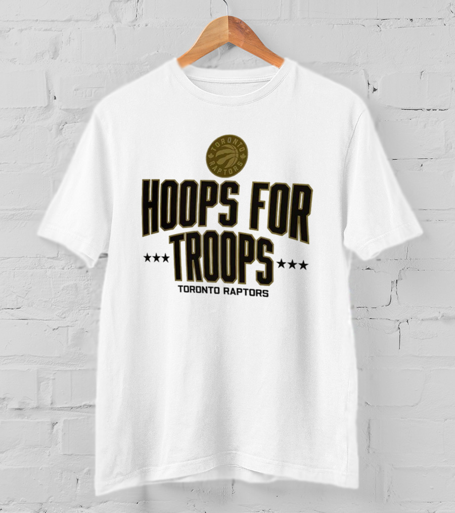 Toronto Raptors Hoops For Troops Tribute Initiative T-Shirt