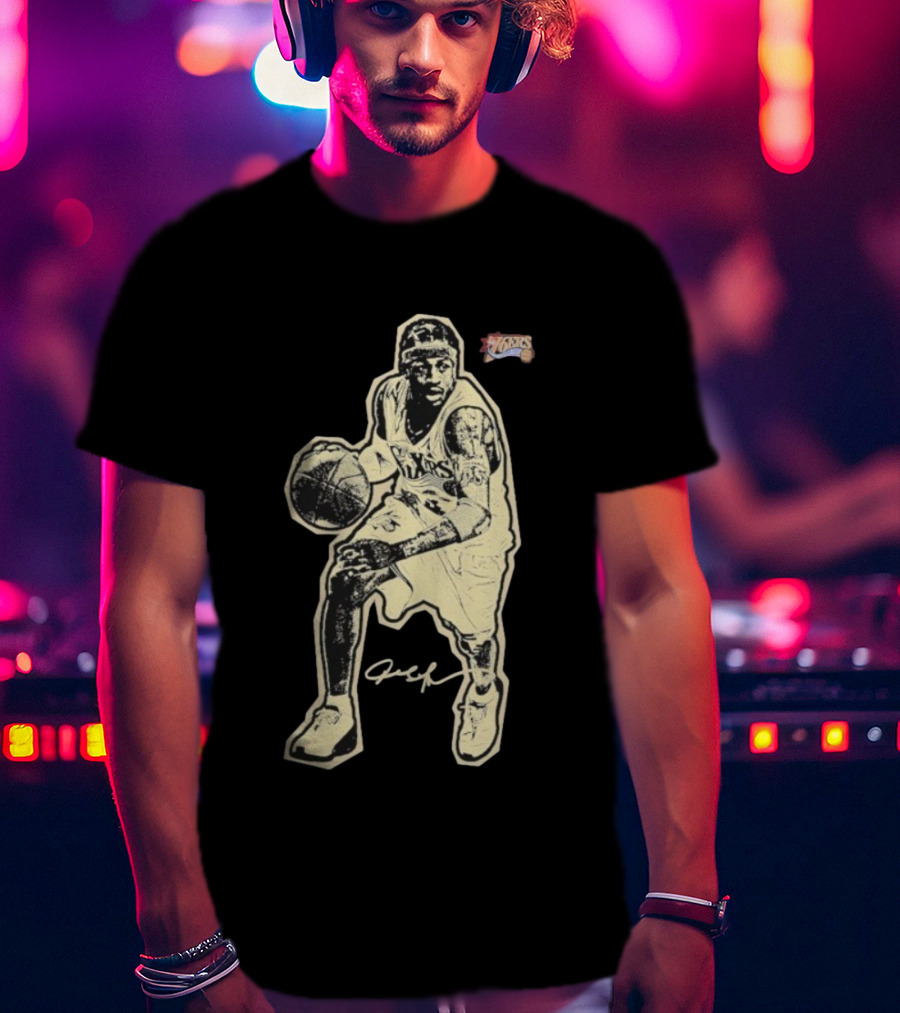Allen Iverson 76ers Basketball Icon Philadelphia Legend T-Shirt
