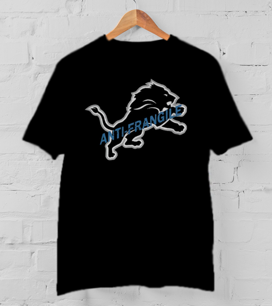 Detroit Lions Anti-Fragile Grit NFL Football T-Shirt