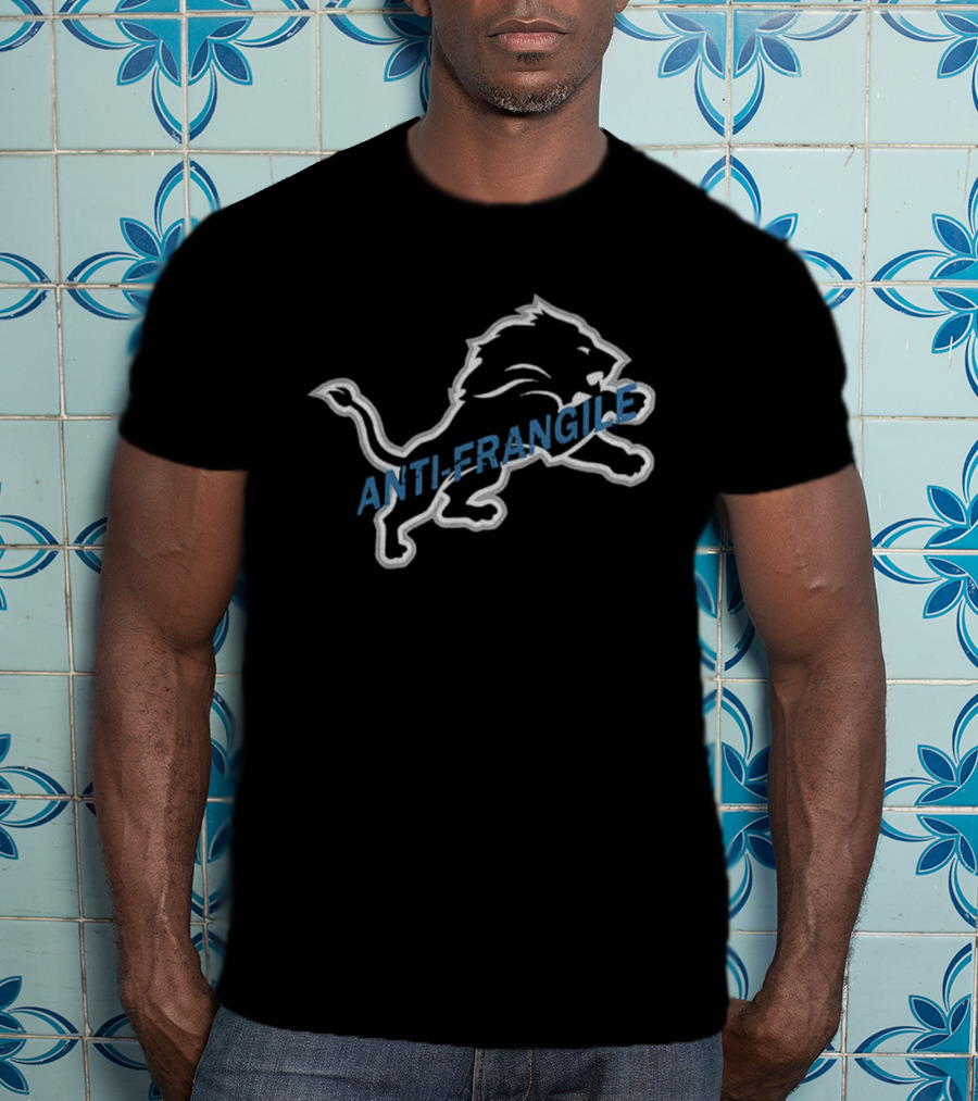 Detroit Lions Anti-Fragile Grit NFL Football T-Shirt