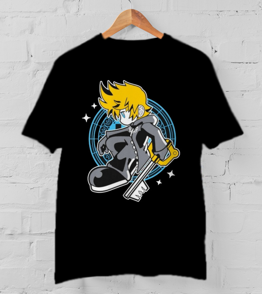 Goblin Tengu Just Another Nobody Key Wielder Blue Background T-Shirt
