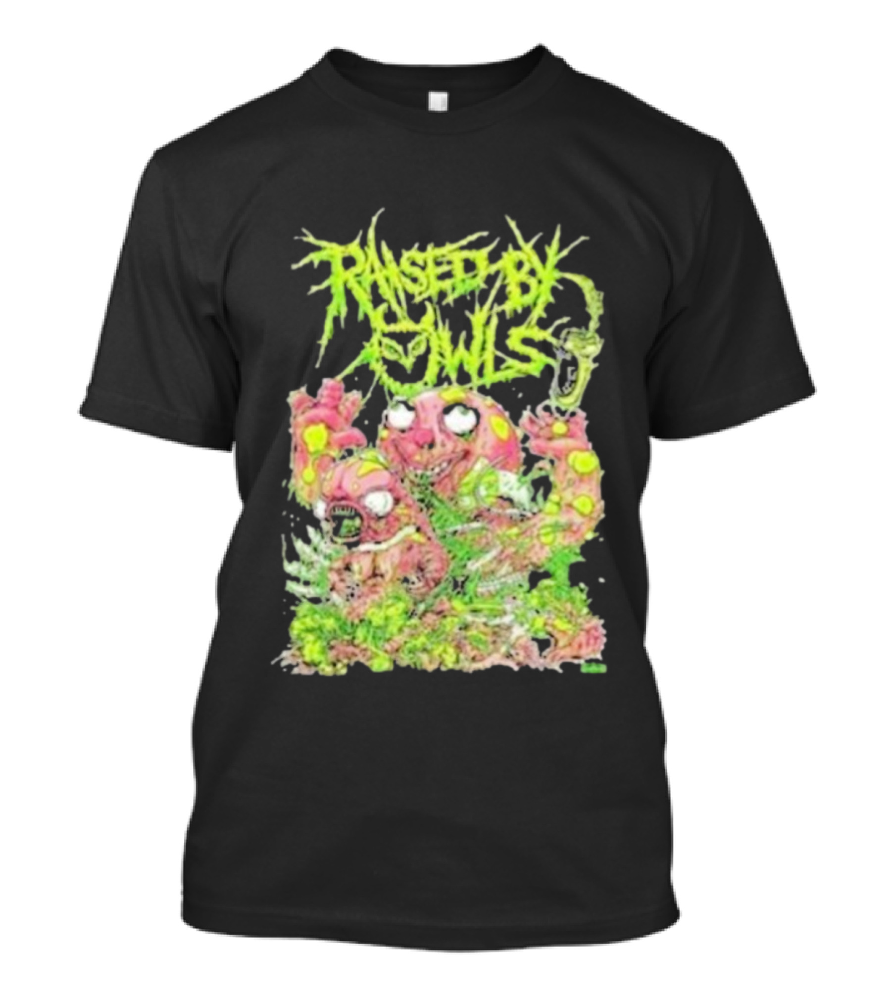 Transfusion Owls Neon Gore Monster Brutal Horror Metal T-Shirt