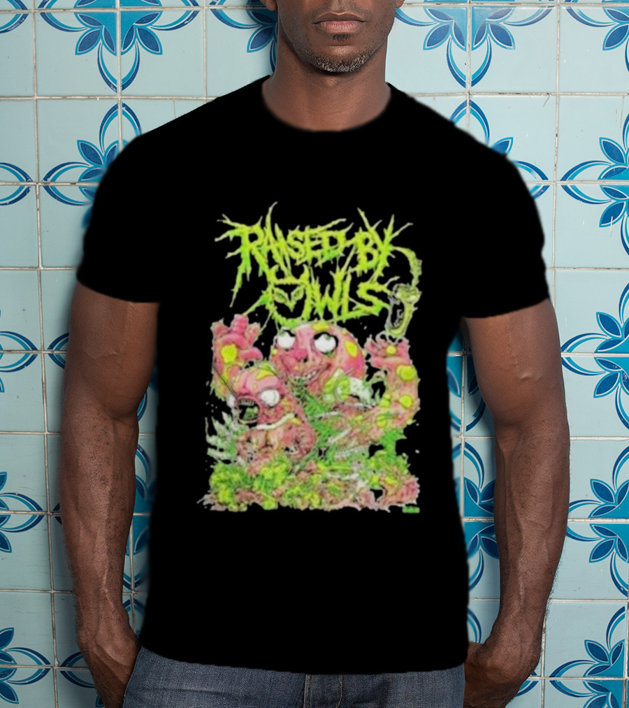 Transfusion Owls Neon Gore Monster Brutal Horror Metal T-Shirt