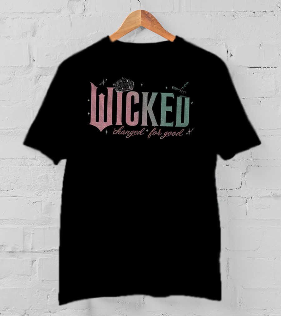 Wicked Changed For Good Merry Christmas Book Holiday T-Shirt