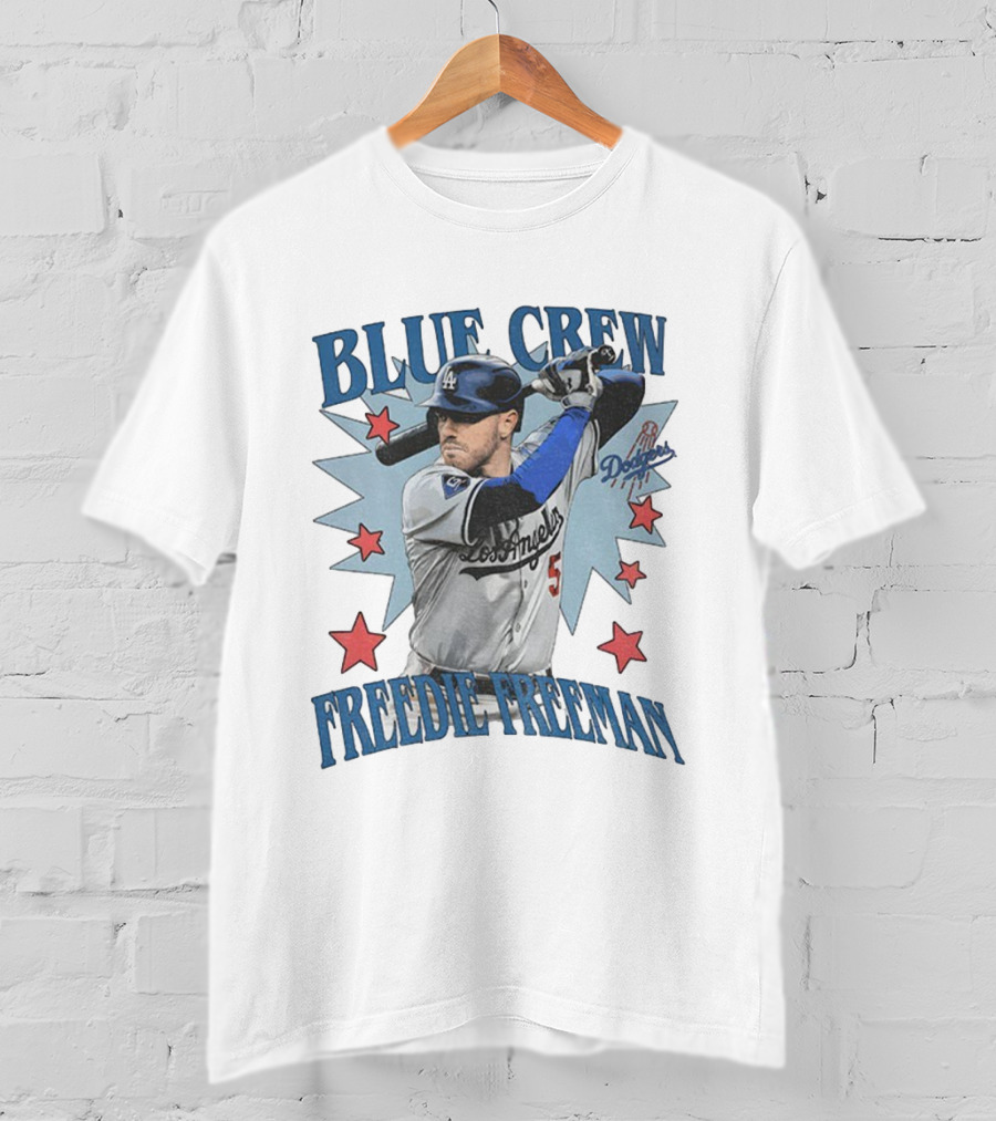 Blue Crew Dodgers Freddie Freeman Los Angeles Baseball Players T-Shirt