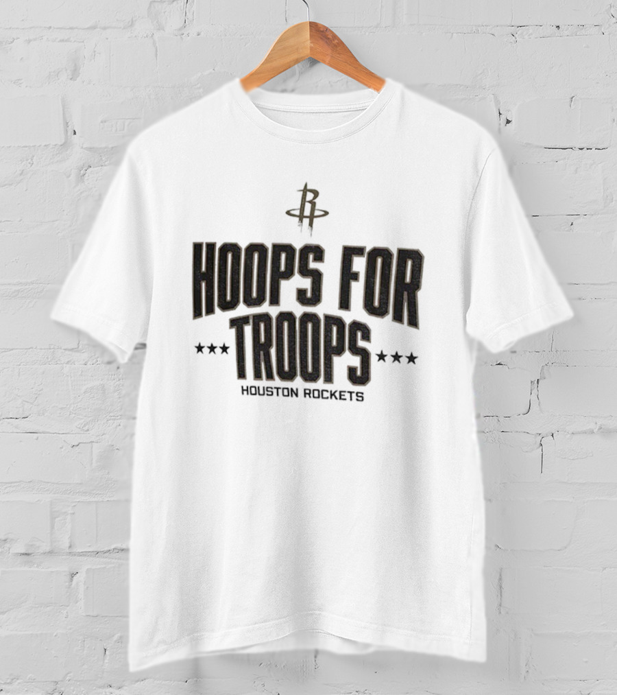 Houston Rockets Hoops For Troops NBA Basketball T-Shirt