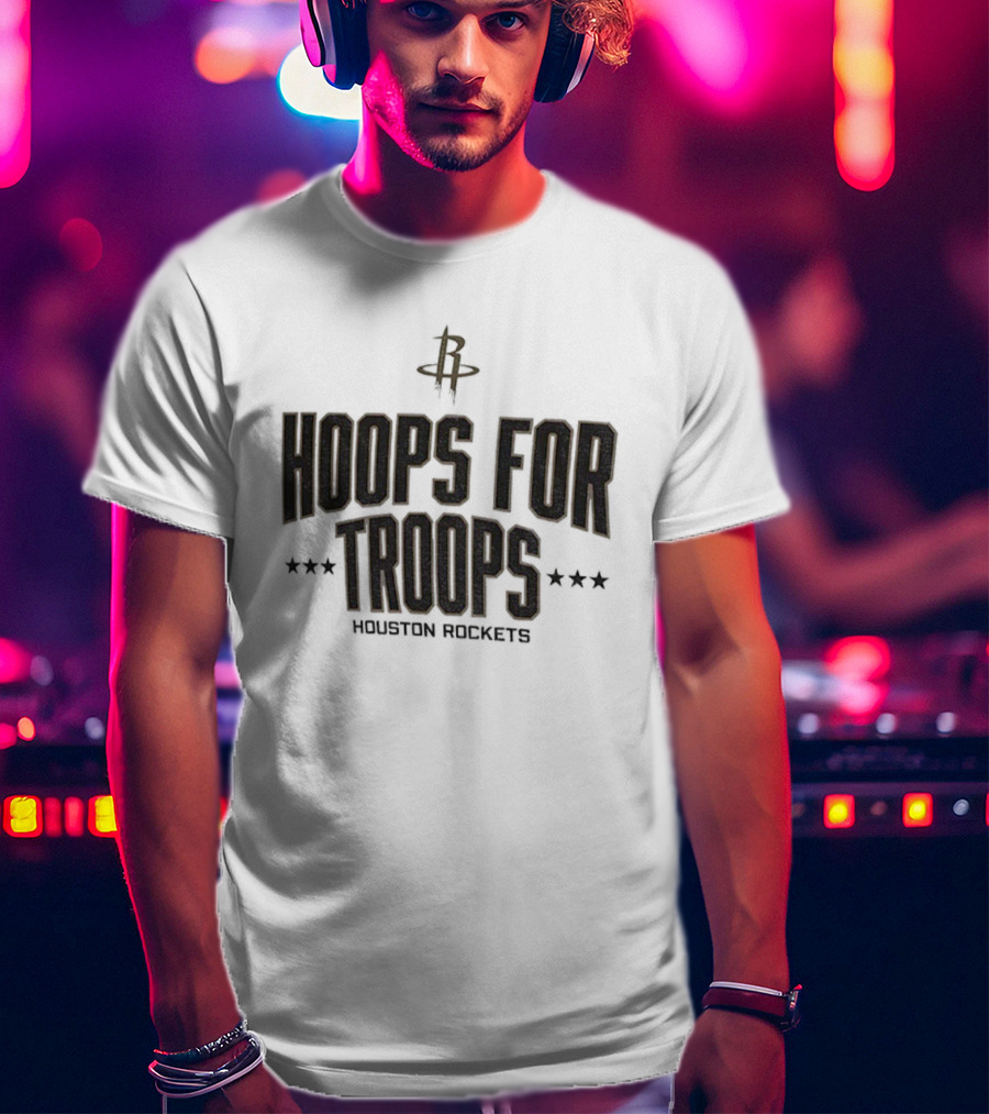 Houston Rockets Hoops For Troops NBA Basketball T-Shirt