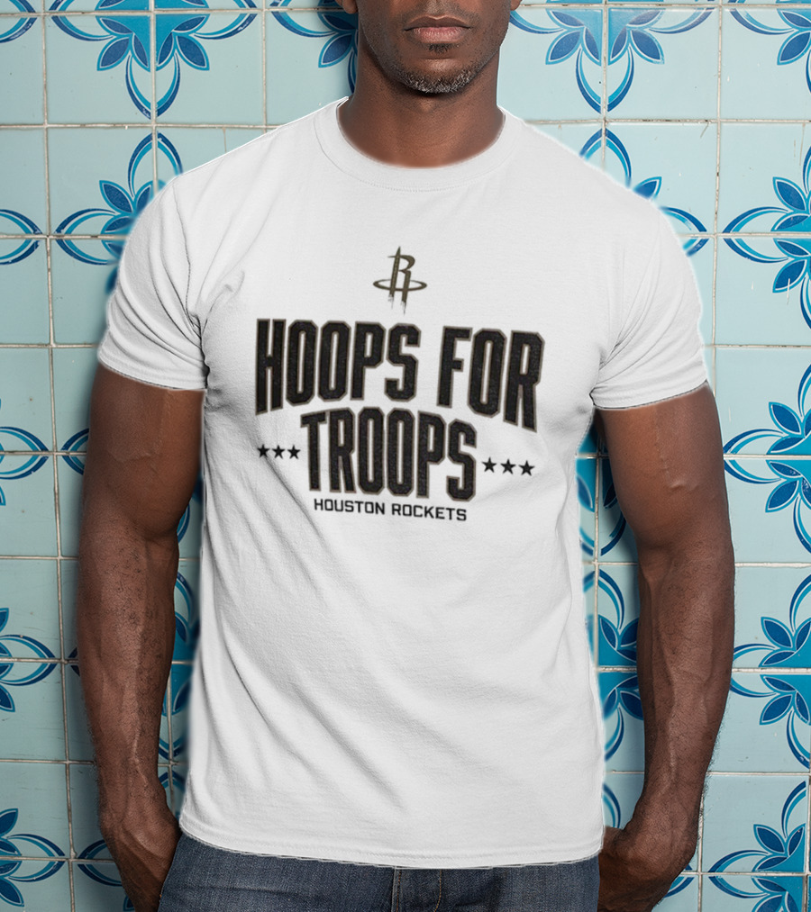 Houston Rockets Hoops For Troops NBA Basketball T-Shirt
