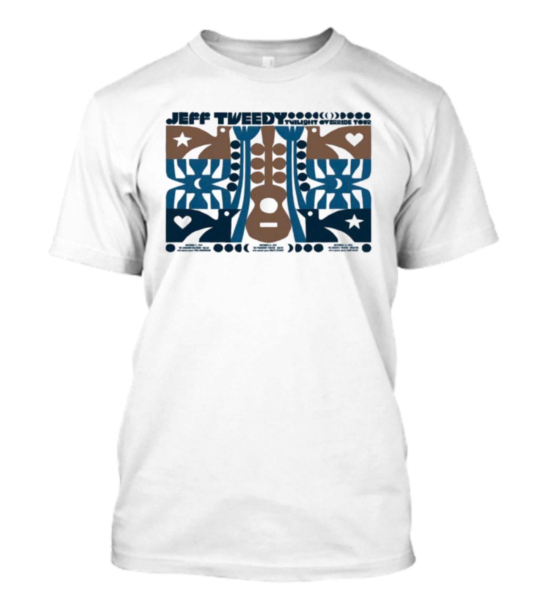 Jeff Tweedy 2025 Houston TX Acoustic Heart And Star Design T-Shirt