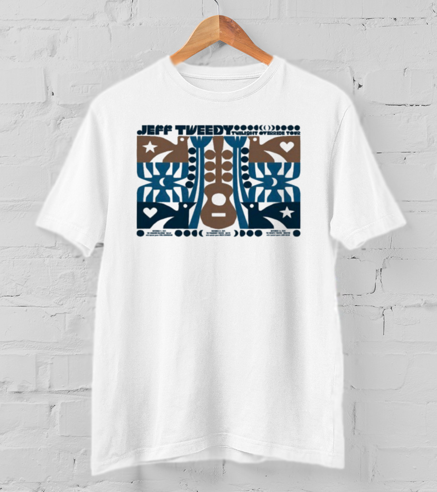 Jeff Tweedy 2025 Houston TX Acoustic Heart And Star Design T-Shirt