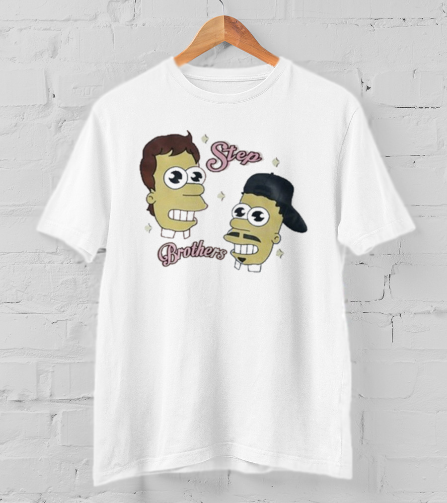 Julian And Logan Step Brothers Christmas Simpsons Style T-Shirt