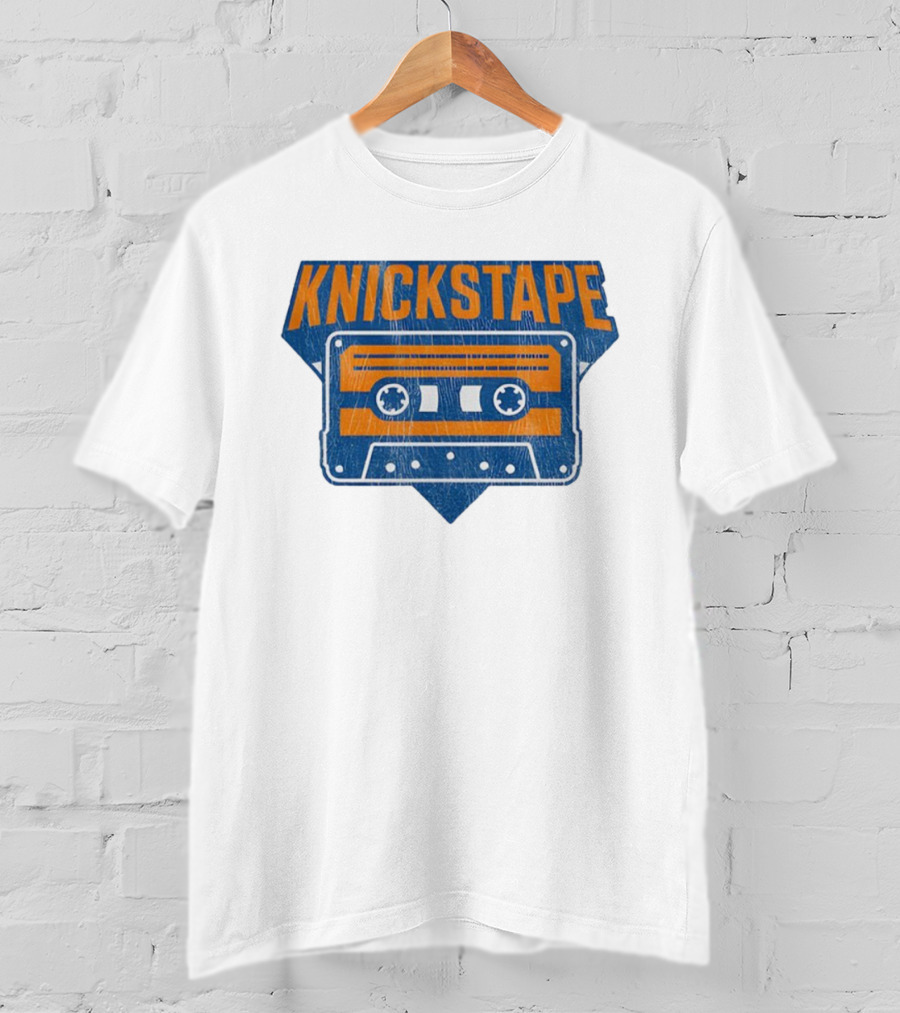 Knickstape Cassette New York Knicks Retro Fan Gear T-Shirt