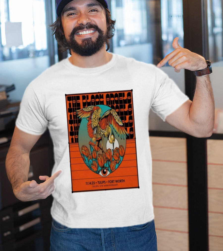 The Black Angels Tulips 5th Anniversary Fort Worth November 14 2025 T-Shirt