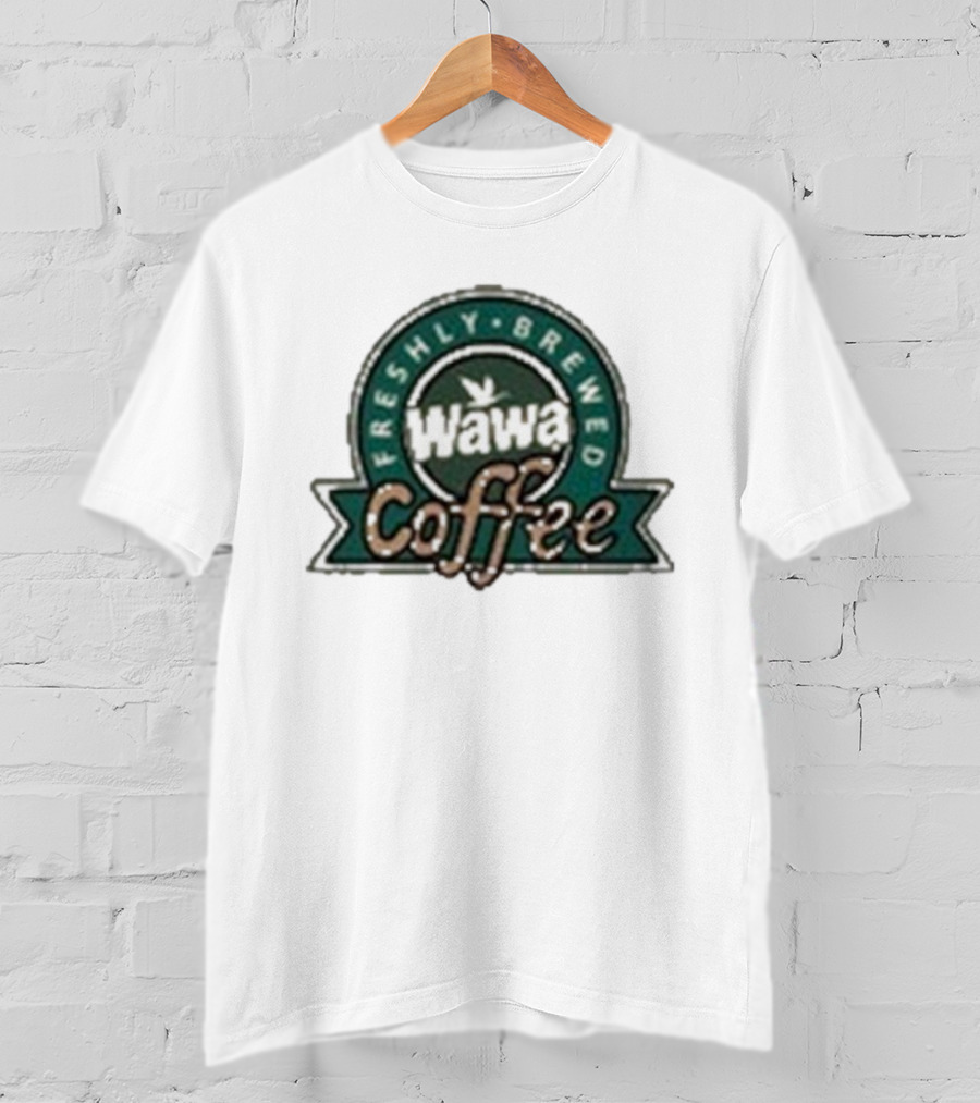 Wawa Freshly Brewed Coffee Logo Emblem T-Shirt