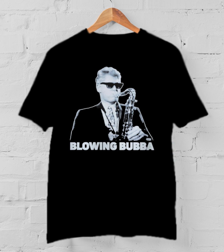 Bubba Diablo Macabre Blowing Bubba Saxophone Retro Style T-Shirt
