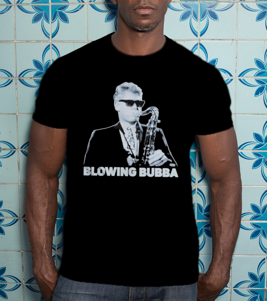 Bubba Diablo Macabre Blowing Bubba Saxophone Retro Style T-Shirt