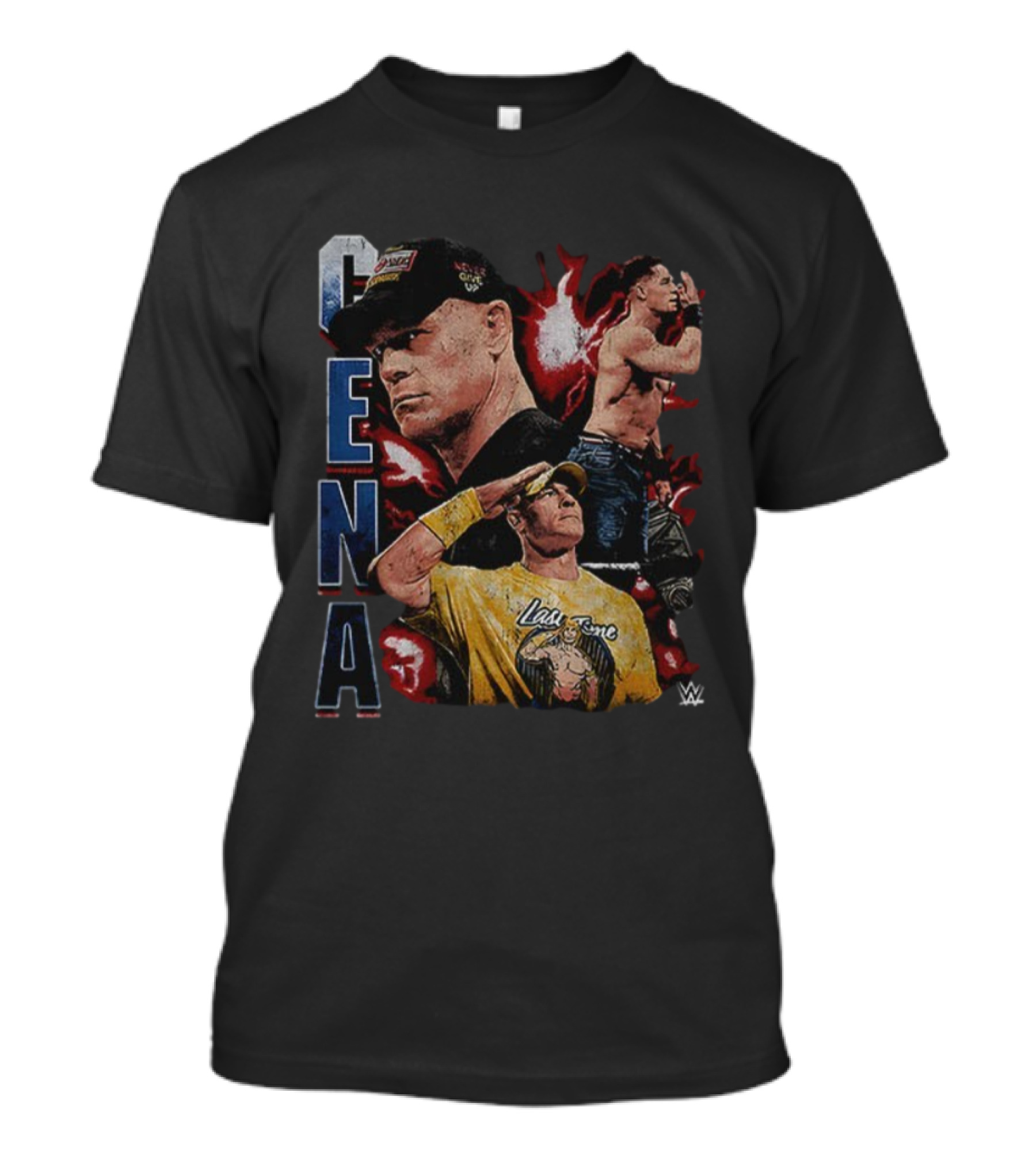 John Cena WWE Never Give Up Hustle Loyalty Respect Last Time T-Shirt