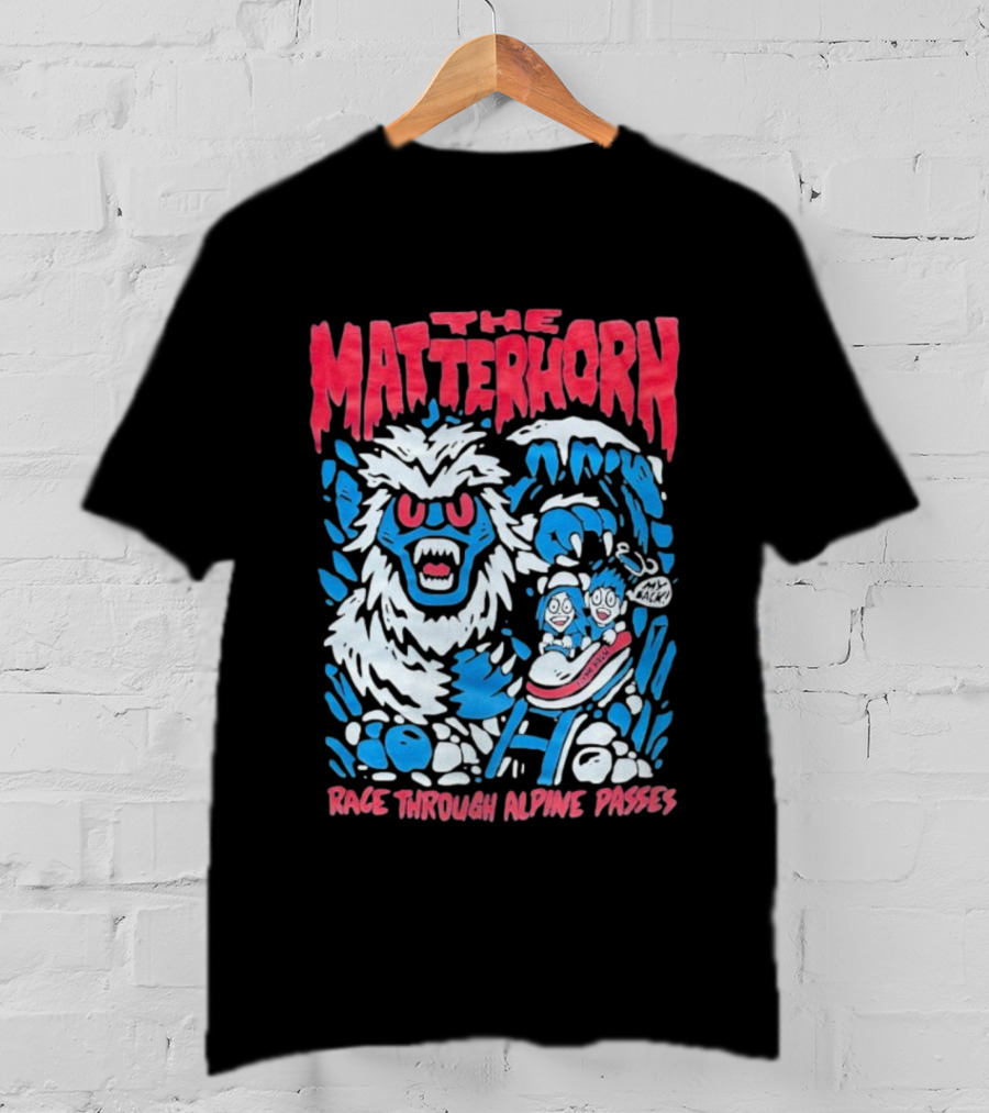 The Matterhorn Yeti Adventure Race Through Alpine Passes T-Shirt