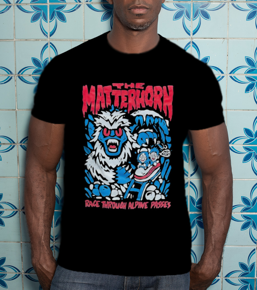 The Matterhorn Yeti Adventure Race Through Alpine Passes T-Shirt