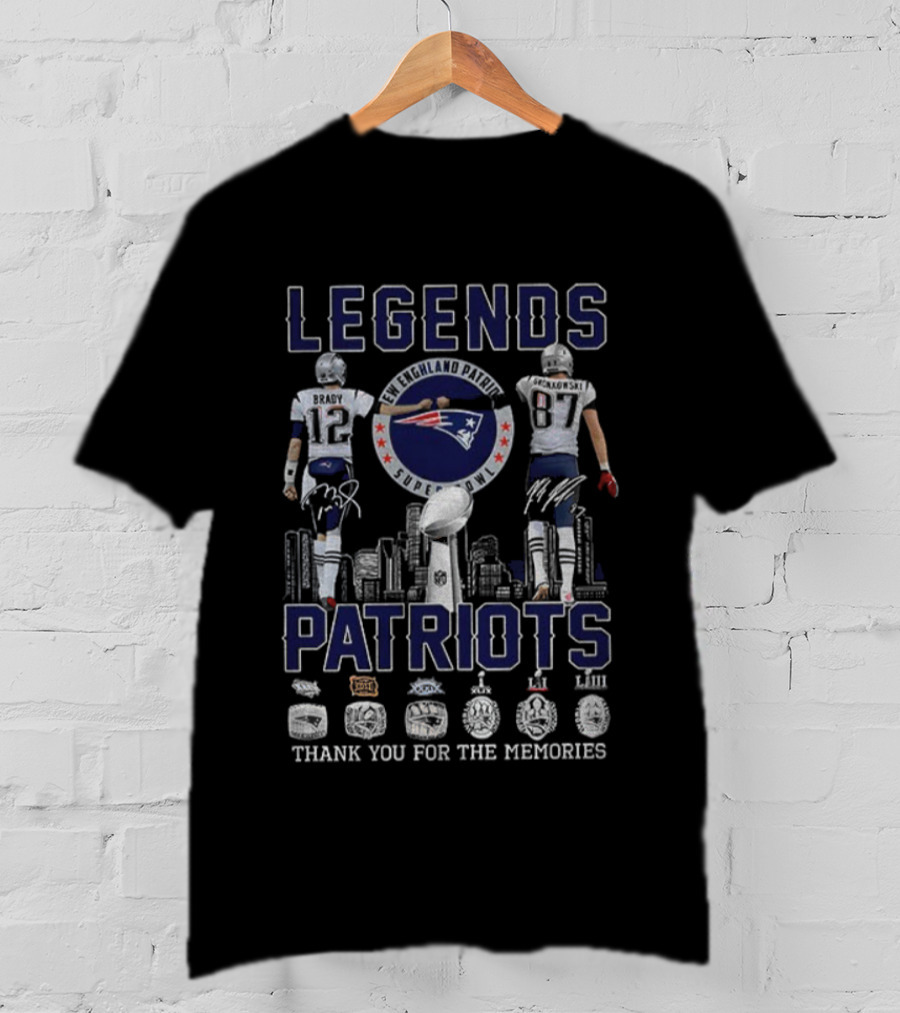 Legends New England Patriots Thank You For The Memories T-Shirt