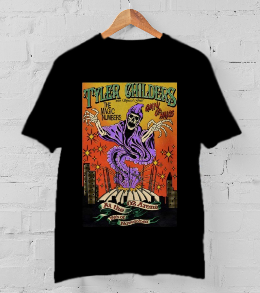 Tyler Childers The Magic Numbers Call Of Halos O2 Arena London November 15 2025 T-Shirt