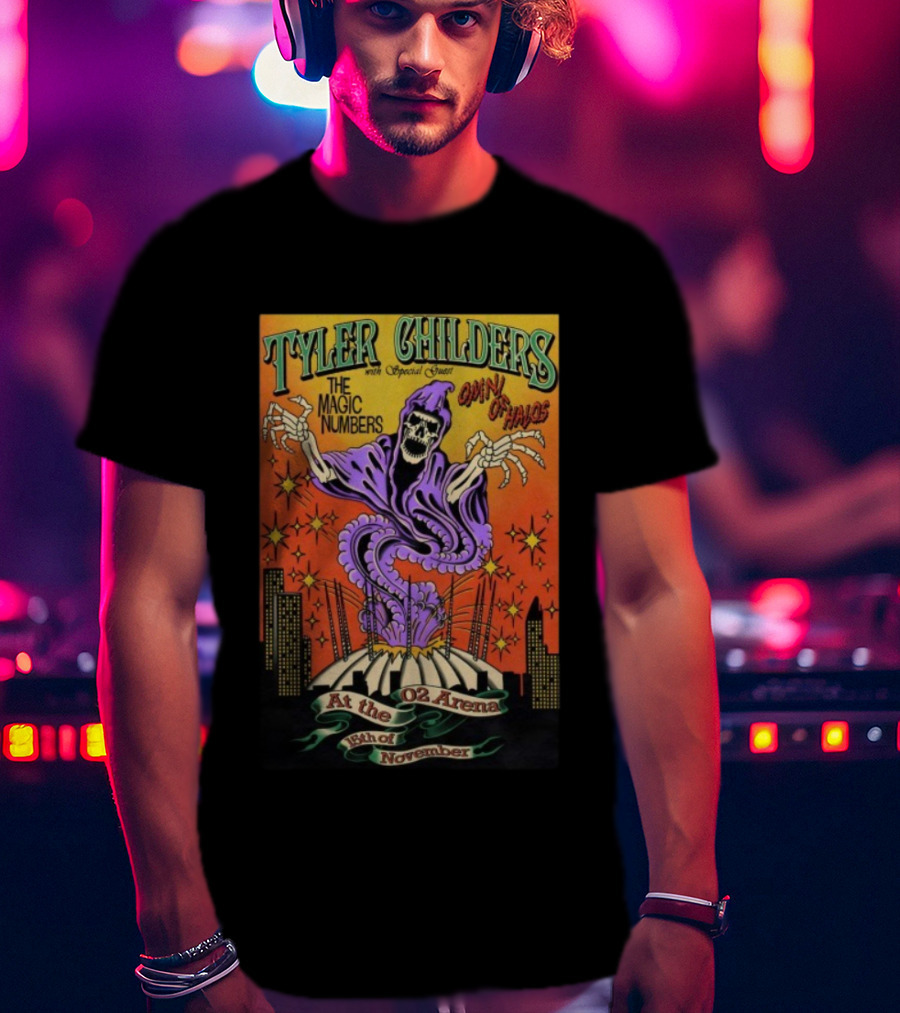 Tyler Childers The Magic Numbers Call Of Halos O2 Arena London November 15 2025 T-Shirt