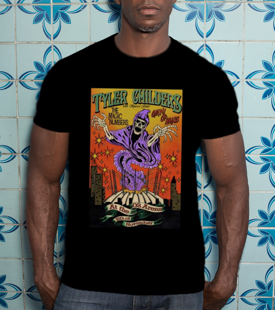 Tyler Childers The Magic Numbers Call Of Halos O2 Arena London November 15 2025 T-Shirt