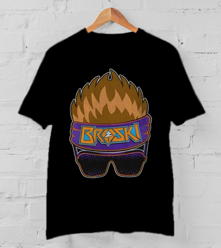 Broski Zack Ryder WWE Headband Sunglasses Hair Icon T-Shirt