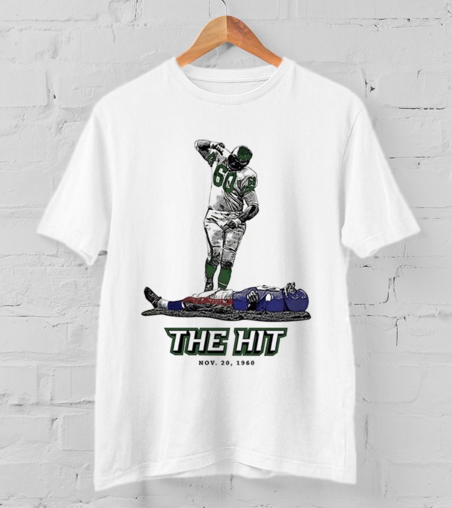Chuck Bednarik Vs Frank Gifford The Hit Nov 20 1960 T-Shirt