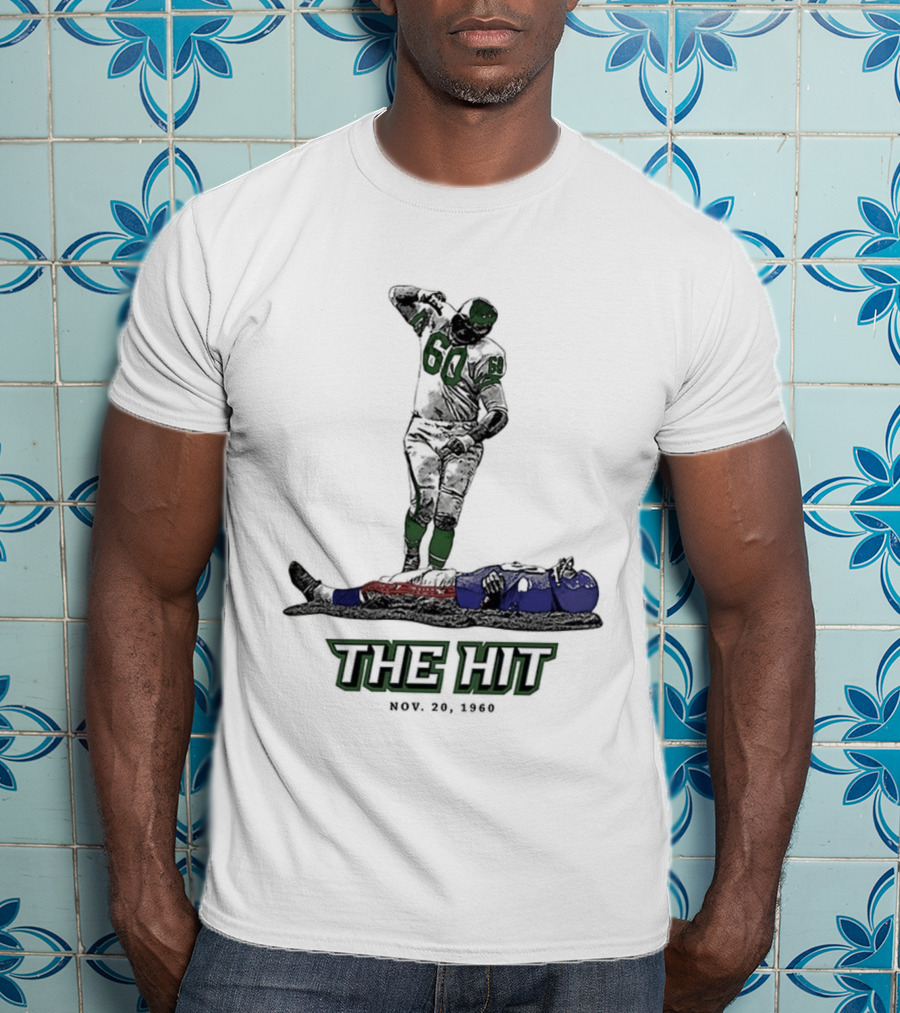 Chuck Bednarik Vs Frank Gifford The Hit Nov 20 1960 T-Shirt
