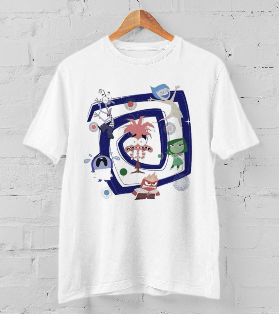 Inside Out 2 Joy Sadness Disgust Anger Fear Spiral Emotions T-Shirt