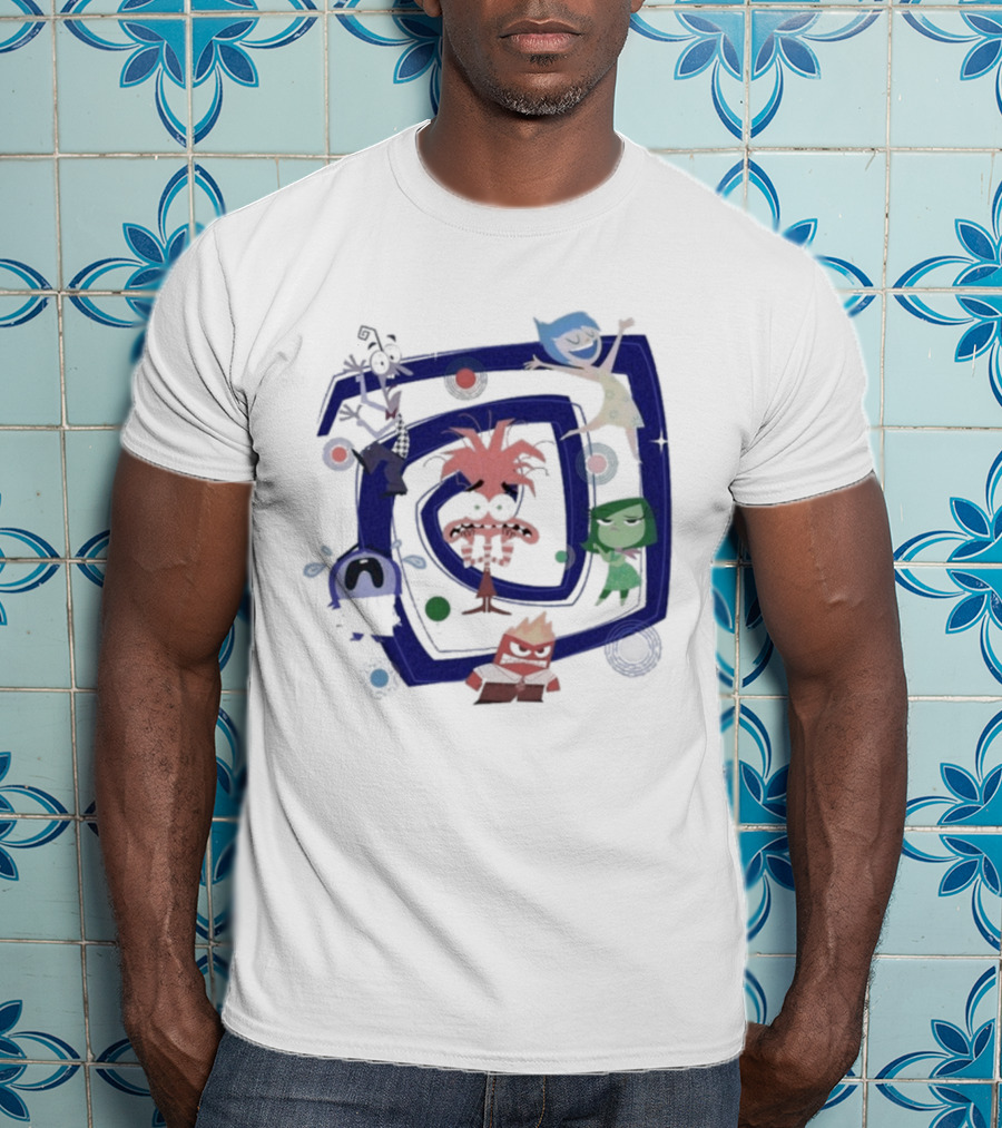 Inside Out 2 Joy Sadness Disgust Anger Fear Spiral Emotions T-Shirt