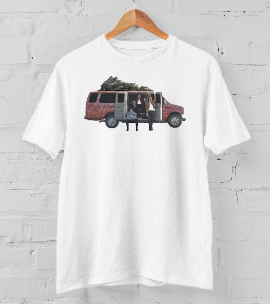 Jonas Brothers Christmas Road Trip Van With Tree T-Shirt