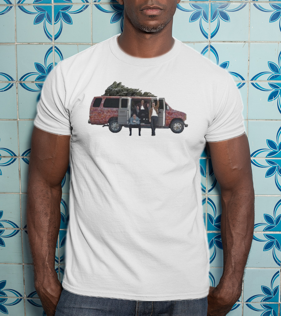Jonas Brothers Christmas Road Trip Van With Tree T-Shirt
