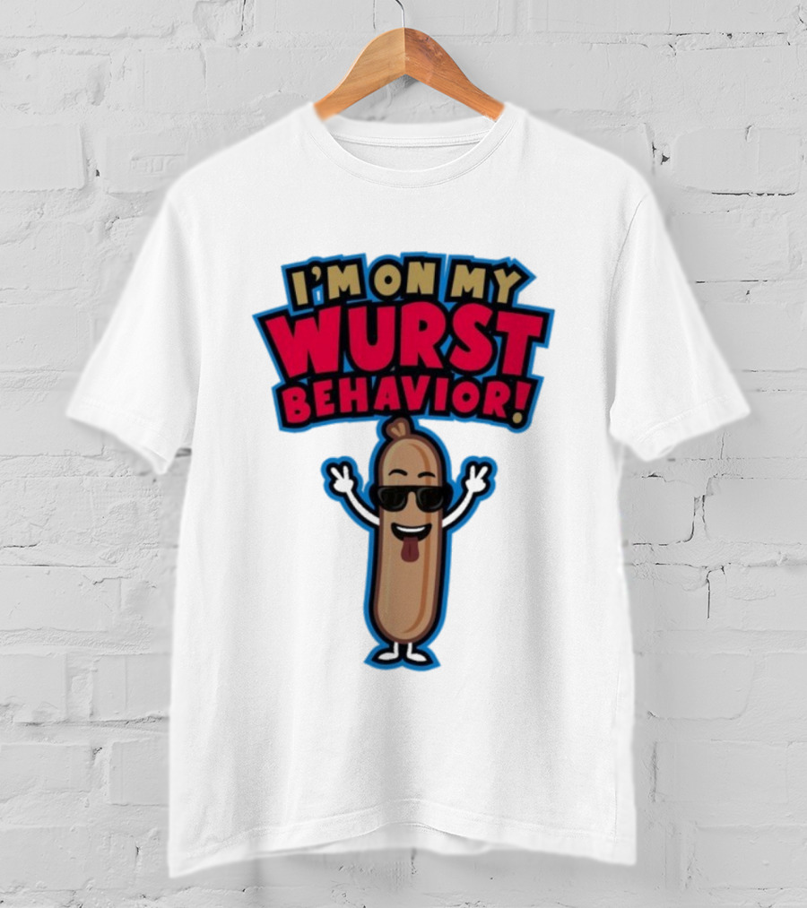 Jonas Brothers I'm On My Wurst Behavior Sausage Sunglasses Fun T-Shirt