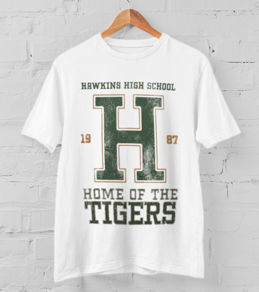 Hawkins High School Home Of The Tigers 1987 Stranger Things T-Shirt