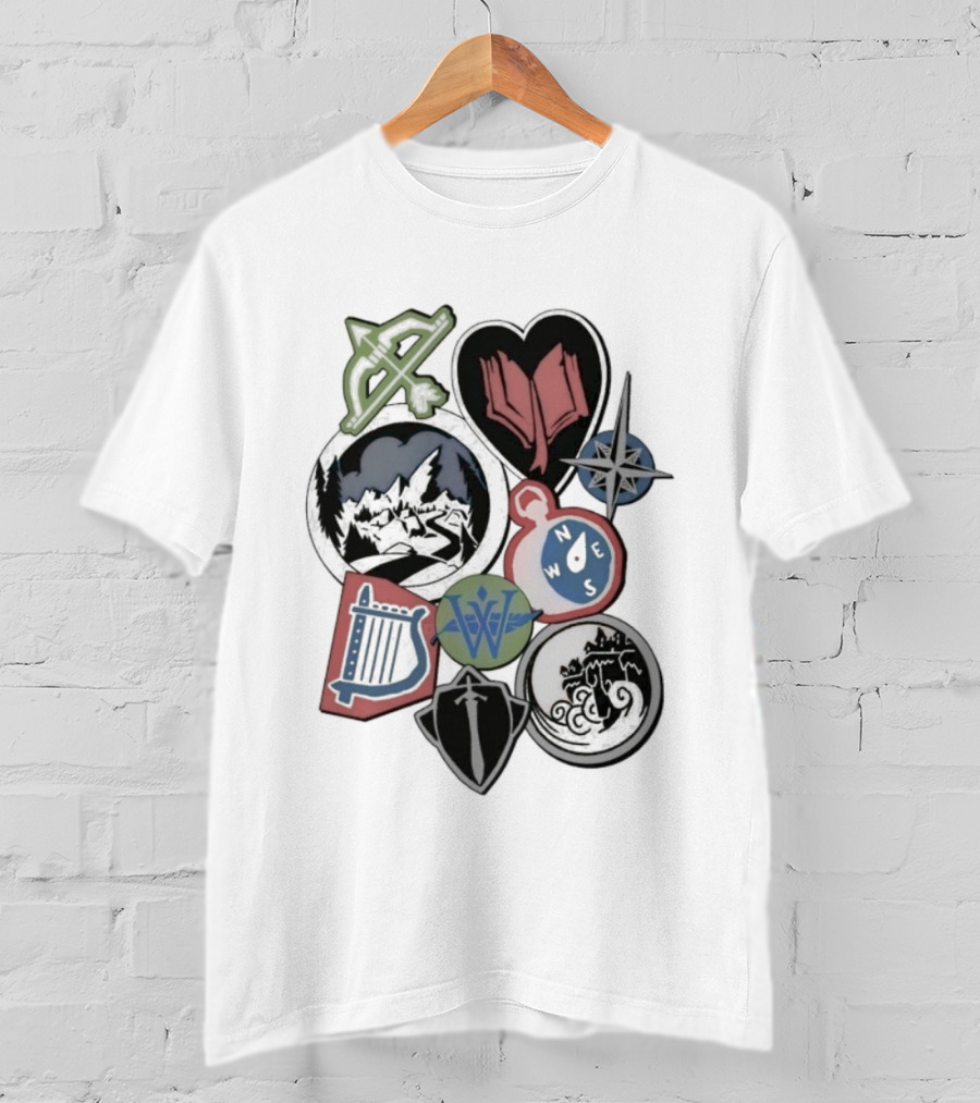 The Wingfeather Saga Shield Bow Lyre Symbols And Icons Collection T-Shirt