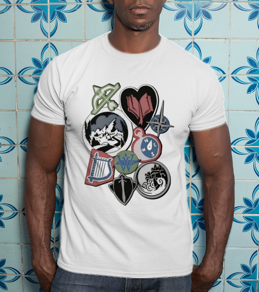 The Wingfeather Saga Shield Bow Lyre Symbols And Icons Collection T-Shirt